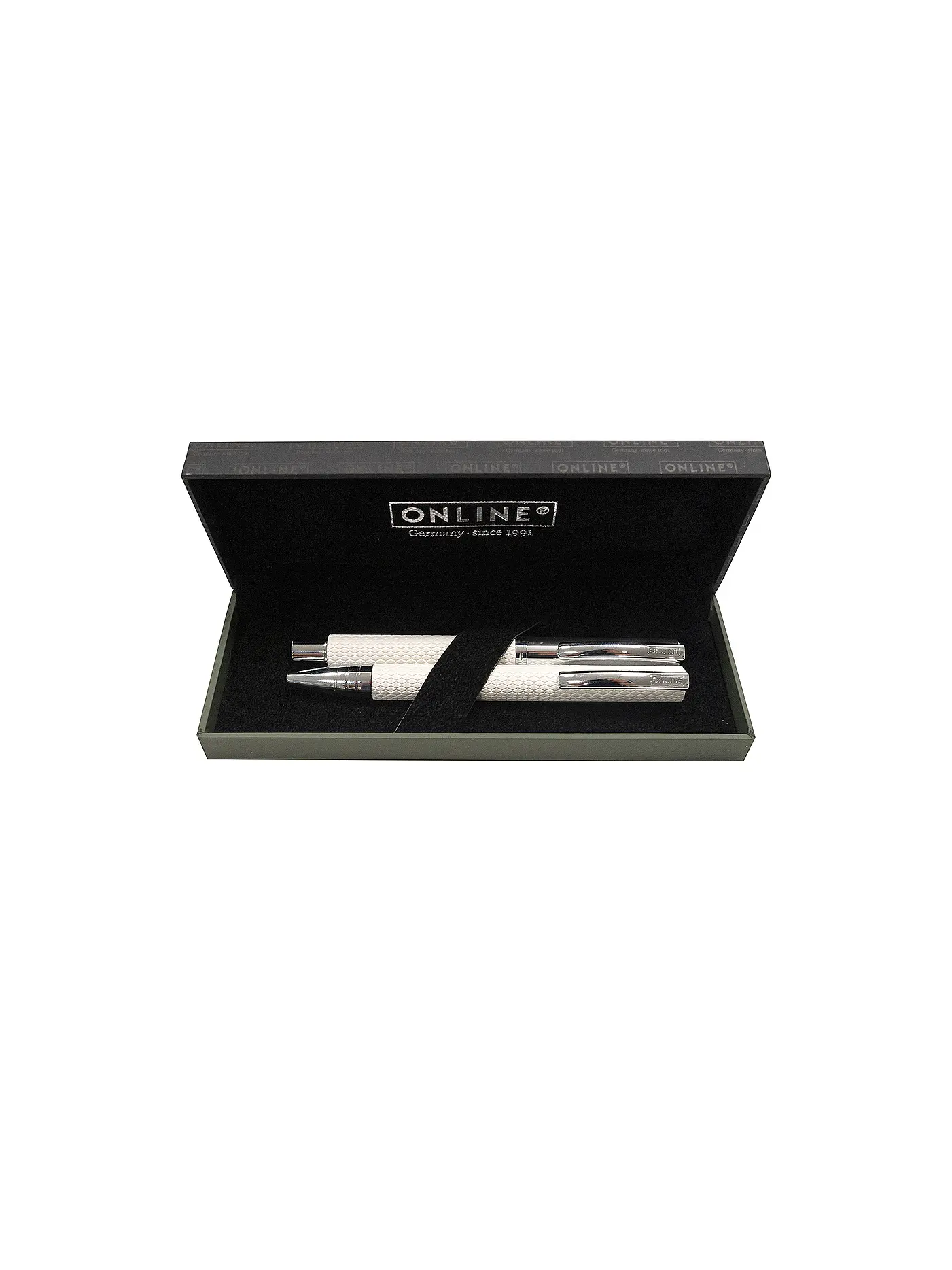 ONLINE PEN | Geschenkset - Füllhalter und Kugelschreiber Vision Profile White | 